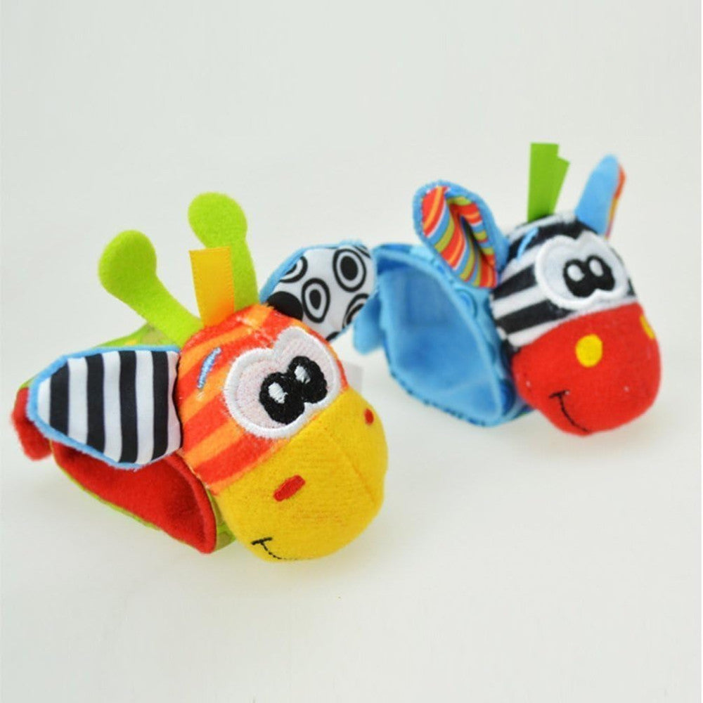 Set 2 jucarii zornaitoare copii, Zola®, pentru maini/picioare, multicolore, cu velcro, modele diferite, 15x3.5 cm Set 2 jucarii zornaitoare copii, Zola®, pentru maini/picioare, multicolore, cu velcro, modele diferite, 15x3.5 cm